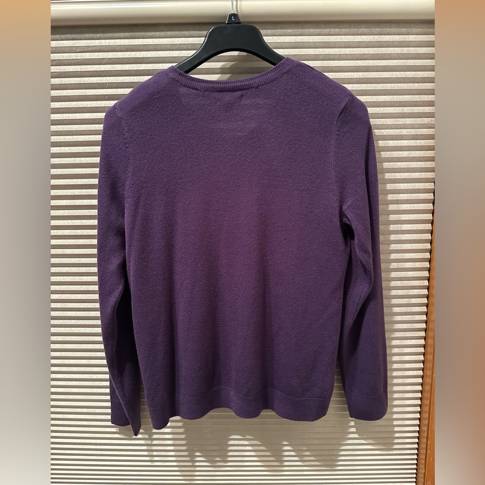 Purple button up sweater - Picture 2 of 3